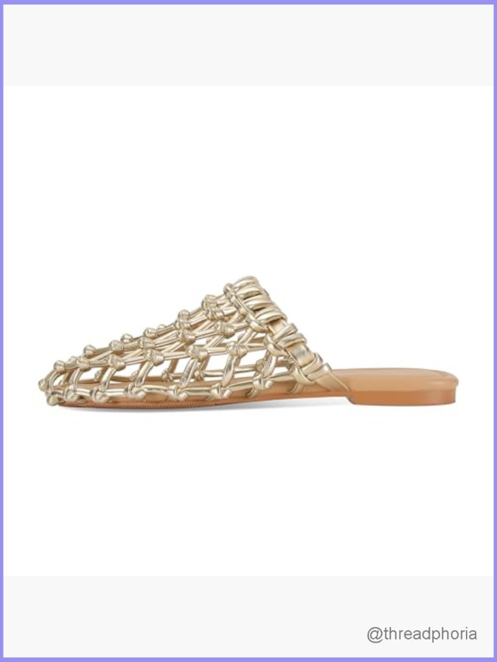 Woven Mesh Flat Sandals Slide Braided Mules Dressy Comfort Slip On Summer - Picture 4 of 7